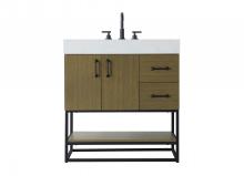 Elegant Lighting VF29232MCB - 32 inch Single Bathroom Vanity in Chestnut Brown