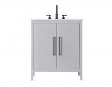 Elegant Lighting VF29330GR - 30 Inch Single Bathroom Vanity In Grey