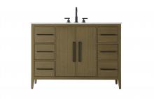 Elegant Lighting VF29348MCB - 48 Inch Single Bathroom Vanity In Chestnut Brown