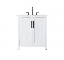 Elegant Lighting VF29530WH - 30 Inch Single Bathroom Vanity In White