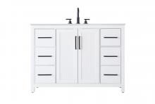 Elegant Lighting VF29548WH - 48 Inch Single Bathroom Vanity In White