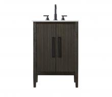 Elegant Lighting VF29624CO - 24 inch Single Bathroom Vanity in Chocolate Oak