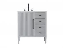 Elegant Lighting VF29632GR - 32 inch Single Bathroom Vanity in Grey