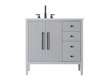 Elegant Lighting VF29636GR - 36 inch Single Bathroom Vanity in Grey