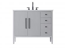 Elegant Lighting VF29642GR - 42 inch Single Bathroom Vanity in Grey