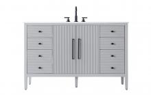 Elegant Lighting VF29654GR - 54 inch Single Bathroom Vanity in Grey