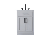 Elegant Lighting VF29724GR - Alden 24 inch Single Bathroom Vanity in Grey