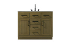 Elegant Lighting VF29742MCB - Alden 42 inch Single Bathroom Vanity in Chestnut Brown