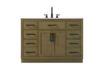 Elegant Lighting VF29748MCB - Alden 48 inch Single Bathroom Vanity in Chestnut Brown