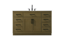 Elegant Lighting VF29754MCB - Alden 54 inch Single Bathroom Vanity in Chestnut Brown