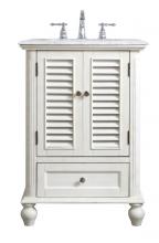 Elegant Lighting VF30524AW - 24 inch Single Bathroom Vanity in Antique White