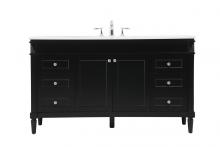 Elegant Lighting VF31860BK - 60 inch Single bathroom vanity in black