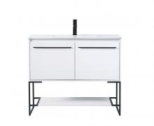 Elegant Lighting VF42048CG - 48 inch Single Bathroom Vanity in Concrete Grey