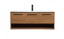 Elegant Lighting VF43548WB - 48 inch Single bathroom vanity in walnut brown