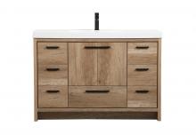 Elegant Lighting VF46048NT - 48 inch Single bathroom vanity in natural oak