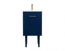 Elegant Lighting VF48018MBL - 18 Inch Single Bathroom Vanity in Blue