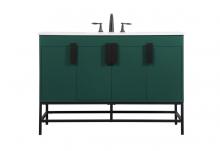 Elegant Lighting VF48848MGN - 48 inch Single bathroom vanity in green