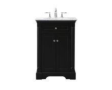 Elegant Lighting VF53024BK - 24 inch Single bathroom vanity set in black