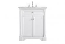 Elegant Lighting VF53030WH - 30 inch Single bathroom vanity in White