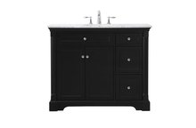 Elegant Lighting VF53042BK - 42 inch Single bathroom vanity set in black