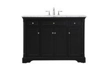 Elegant Lighting VF53048BK - 48 inch Single bathroom vanity set in black