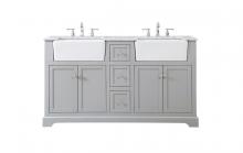 Elegant Lighting VF60260DBK - 60 inch double bathroom vanity in black