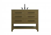 Elegant Lighting VF60542MCB - 42 inch Single Bathroom Vanity in Chestnut Brown