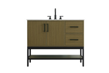 Elegant Lighting VF60742MCB - 42 inch Single Bathroom Vanity in Chestnut Brown