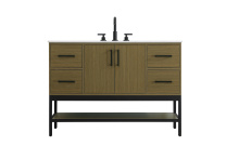 Elegant Lighting VF60748MCB - 48 inch Single Bathroom Vanity in Chestnut Brown