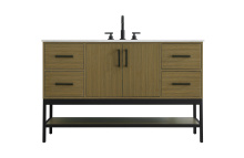 Elegant Lighting VF60754MCB - 54 inch Single Bathroom Vanity in Chestnut Brown