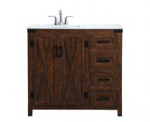 Elegant Lighting VF90236EX - 36 inch Single Bathroom Vanity in Espresso