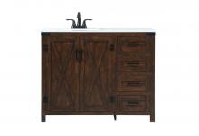 Elegant Lighting VF90242EX - 42 inch Single bathroom vanity in expresso
