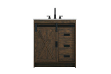 Elegant Lighting VF90530EX - Austin 30 inch Single Bathroom Vanity in Expresso