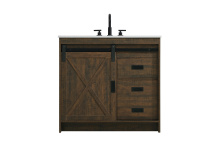 Elegant Lighting VF90536EX - Austin 36 inch Single Bathroom Vanity in Expresso