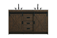 Elegant Lighting VF90554DEX - Austin 54 inch Double Bathroom Vanity in Expresso