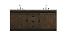 Elegant Lighting VF90572DEX - Austin 72 inch Double Bathroom Vanity in Expresso