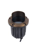 Elegant Lighting W123 - Cast Brass Well Light with Integrated Canopy