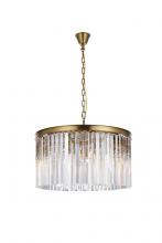 Elegant Lighting 1208D26SG/RC - Sydney 26 inch round crystal chandelier in satin gold