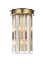 Elegant Lighting 1208W8SG/RC - Sydney 8 Inch Crystal Wall Sconce in Satin Gold