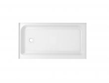 Elegant Lighting STY01-L6036 - 60x36 inch Single threshold shower tray left drain in glossy white