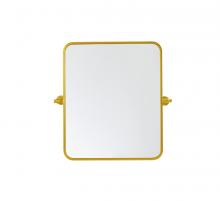 Elegant Lighting MR6A2024BLK - Soft corner pivot mirror 20x24 inch in black