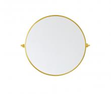 Elegant Lighting MR6B30BLK - Round pivot mirror 30 inch in black