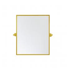 Elegant Lighting MR6E2024BLK - Rectangle pivot mirror 24x20 inch in black