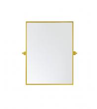 Elegant Lighting MR6E2432BLK - Rectangle pivot mirror 24x32 inch in black