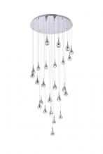 Elegant Lighting 3825D42C - Amherst 42 Inch LED Chandelier in Chrome