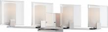 Nuvo 60/5274 - 4-Light Vanity Fixture in Polished Nickel Finish with Etched Opal Glass