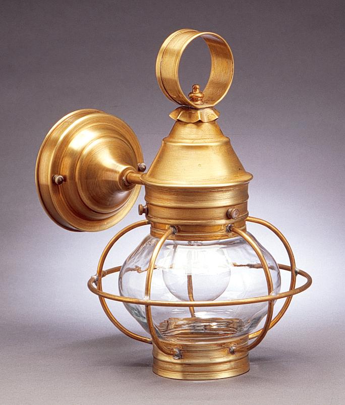 Caged Onion Wall Antique Brass Medium Base Socket Optic Glass No Scroll