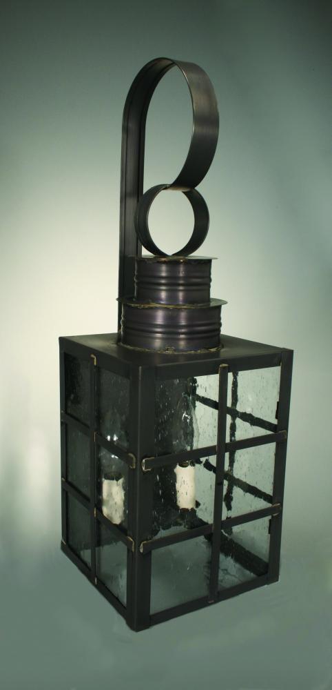 Can Top H-Bars Wall Antique Brass Medium Base Socket With Chimney Clear Seedy Glass