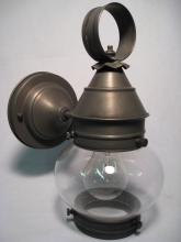 Northeast Lantern 2015-AC-MED-OPT - Onion Wall No Cage Antique Copper Medium Base Socket Optic Glass
