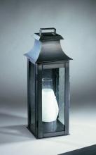 Northeast Lantern 5621-AB-CIM-CSG - Pagoda Wall Antique Brass Medium Base Socket With Chimney Clear Seedy Glass